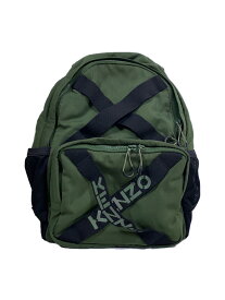 【中古】KENZO◆リュック/ナイロン/GRN/無地【バッグ】