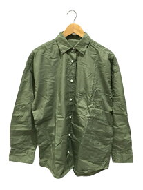 【中古】YANUK◆Oversized Shirt/M/コットン/カーキ/57171836【レディースウェア】