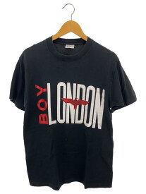 【中古】BOY LONDON◆Tシャツ/カットソー/半袖/M/コットン/BLK【メンズウェア】