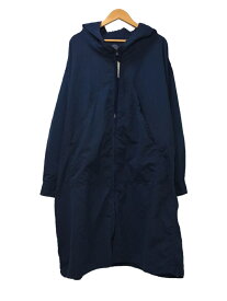 【中古】Porter Classic◆ウェザーミリタリーコート/フルジップ/4/ポリエステル/BLU【メンズウェア】