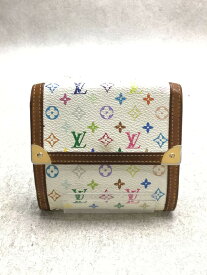 【中古】LOUIS VUITTON◆ポルト・モネ・ビエカルトクレディ_モノグラム・マルチカラー_マルチカラー/PVC/マルチカラー/レディース【服飾雑貨他】