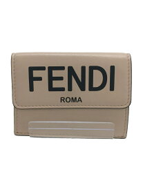 【中古】FENDI◆財布/レザー/PNK/無地/レディース/8M0395 ADP6【服飾雑貨他】