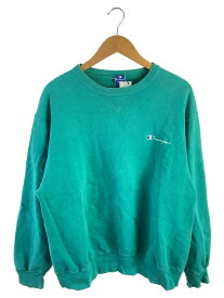 【中古】Champion◆スウェット/XL/コットン/GRN/無地【レディースウェア】