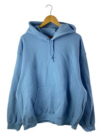 【中古】Supreme◆24AW Satin Applique Hooded Sweatshirt/パーカー/XL/コットン/BLU【メンズウェア】