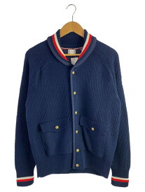 【中古】MONCLER◆カーディガン(厚手)/M/コットン/NVY/c13919417400【メンズウェア】