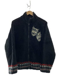 【中古】Supreme◆フリースジャケット/M/アクリル/BLK【メンズウェア】