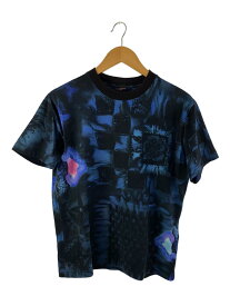 【中古】LOUIS VUITTON◆Tシャツ/XS/コットン/NVY/総柄/RM212M DT3 HLY15W【メンズウェア】