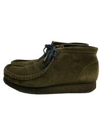 【中古】Clarks◆シューズ/US9.5/カーキ/スウェード/061213292/クラークス【シューズ】