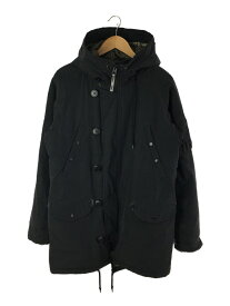 【中古】ALPHA INDUSTRIES◆モッズコート/L/コットン/ブラック/TA1090-8001/ファー欠品【メンズウェア】