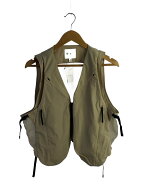 【中古】GOLDWIN◆Front Pack Vest/ベスト/2/ポリエステル/BEG/GZ95183//【メンズウェア】