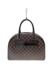 【中古】LOUIS VUITTON◆ノリータ_ダミエ・エベヌ_BRW/PVC/BRW【バッグ】