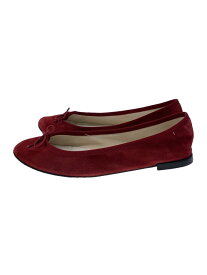 【中古】repetto◆パンプス/38/RED/スウェード///【シューズ】