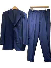 【中古】CESARE ATTOLINI◆セットアップ/スーツ/50/ウール/NVY/無地//【メンズウェア】