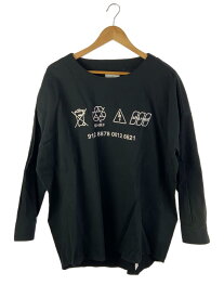 【中古】SHAREEF◆長袖Tシャツ/2/コットン/ブラック/20713027【メンズウェア】