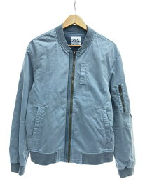 【中古】ZARA◆ジャケット/M/コットン/BLU/80089348-4【メンズウェア】