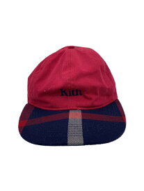 【中古】KITH◆キャップ/FREE/コットン/RED/チェック/レディース//【服飾雑貨他】