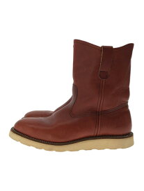 【中古】RED WING◆ペコスブーツ/US8/ボルドー/レザー/8866/97年製【シューズ】