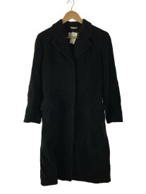 【中古】MAX MARA◆チェスターコート/40/ウール/BLK【レディースウェア】