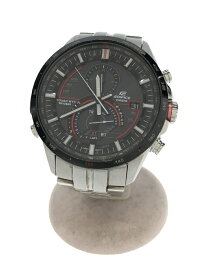 【中古】CASIO◆ソーラー腕時計・EDIFICE/アナログ/ステンレス/SLV/SLV【服飾雑貨他】