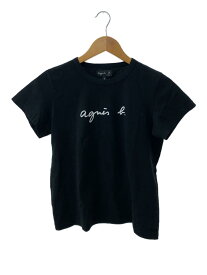 【中古】agnes b.◆Tシャツ/3/コットン/BLK/EA72S137【レディースウェア】