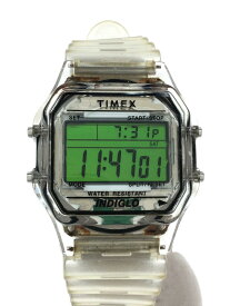 【中古】TIMEX◆クォーツ腕時計/デジタル/ラバー/GRN/CLR/tw2t80000//【服飾雑貨他】