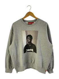 【中古】Supreme◆24FW Thrasher Crewneck/M/コットン/GRY【メンズウェア】