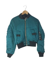 【中古】DIESEL◆ブルゾン/XS/レーヨン/GRN/無地【レディースウェア】