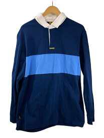 【中古】KROOKED◆ポロシャツ/XL/コットン/BLU【メンズウェア】