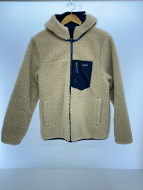 【中古】patagonia◆REVERSIBLE READY FREDDY HOODY/フリースジャケット/XXL/ポリエステル/WHT【レディースウェア】