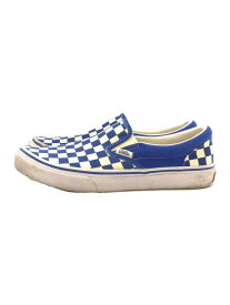 【中古】VANS◆スリッポン/テェッカーフラッグ/574983-0002/ローカットスニーカー/26.5cm/ブルー【シューズ】