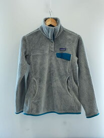 【中古】patagonia◆フリースジャケット/M/ポリエステル/グレー/無地/25442fa17【レディースウェア】