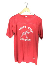 【中古】Tシャツ/L/コットン/RED【メンズウェア】