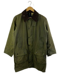 【中古】Barbour◆A 330/BORDER JACKET/オイルドコート/36/コットン/KHK【メンズウェア】