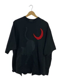 【中古】UNDERCOVER◆Cat And Redmoon/Tシャツ/2/コットン/BLK/UCY1801-1【レディースウェア】