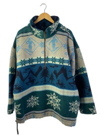 【中古】L.L.Bean◆ジャケット/XL/ウール/GRY/総柄【メンズウェア】