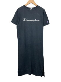 【中古】Champion◆半袖ワンピース/M/コットン/BLK/CWSM349【レディースウェア】