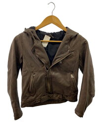 【中古】AMERICAN RAG CIE◆レザージャケット・ブルゾン/--/羊革/BRW【レディースウェア】