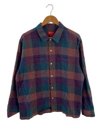 【中古】Supreme◆21AW/Plaid Flannel Shirt/長袖シャツ/L/コットン/チェック【メンズウェア】