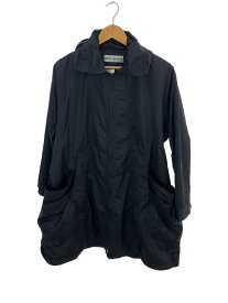 【中古】ISSEY MIYAKE◆コート/2/ポリエステル/BLK/無地/IM23FA018【レディースウェア】