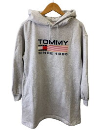 【中古】TOMMY HILFIGER◆長袖ワンピース/S/コットン/GRY/DW0DW14541【レディースウェア】