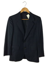 【中古】Aquascutum◆テーラードジャケット/--/ウール/NVY/ストライプ【メンズウェア】