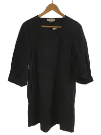 【中古】ISABEL MARANT◆半袖ワンピース/36/コットン/BLK/無地【レディースウェア】