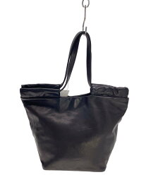 【中古】discord Yohji Yamamoto◆トートバッグ/レザー/BLK【バッグ】