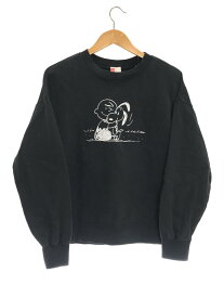 【中古】Healthknit◆PEANUTS/スウェットプルオーバー/コットン/GRY/無地【レディースウェア】