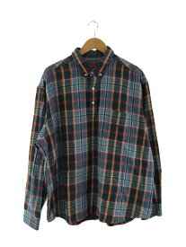 【中古】Supreme◆23SS/Pullover Plaid Flannel Shirt/プルオーバーシャツ/L/ブルー【メンズウェア】