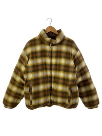 【中古】Supreme◆22FW/ダウンジャケット/M/ポリエステル/BRW/チェック【メンズウェア】