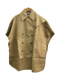 【中古】MAX MARA◆ピュアコットンケープコート/S/コットン/BEG/14-73-10836//【レディースウェア】