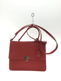 【中古】agnes b VOYAGE◆ショルダーバッグ/PVC/RED【バッグ】