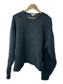 【中古】J.CREW◆セーター(厚手)/XL/ウール/GRY/90s【メンズウェア】
