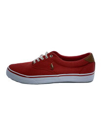 【中古】POLO RALPH LAUREN◆ポロラルフローレン/ローカットスニーカー/UK8.5/RED【シューズ】